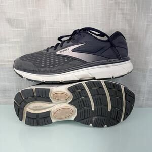 Brooks Dyad 11 Womens 9B Stability Walking Running Shoes No Insoles Blue Grey Wh